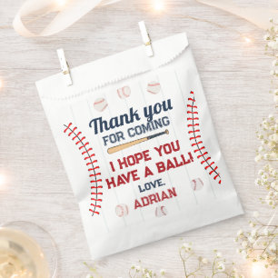 Baseball Rookie of the year birthday Favour Bags