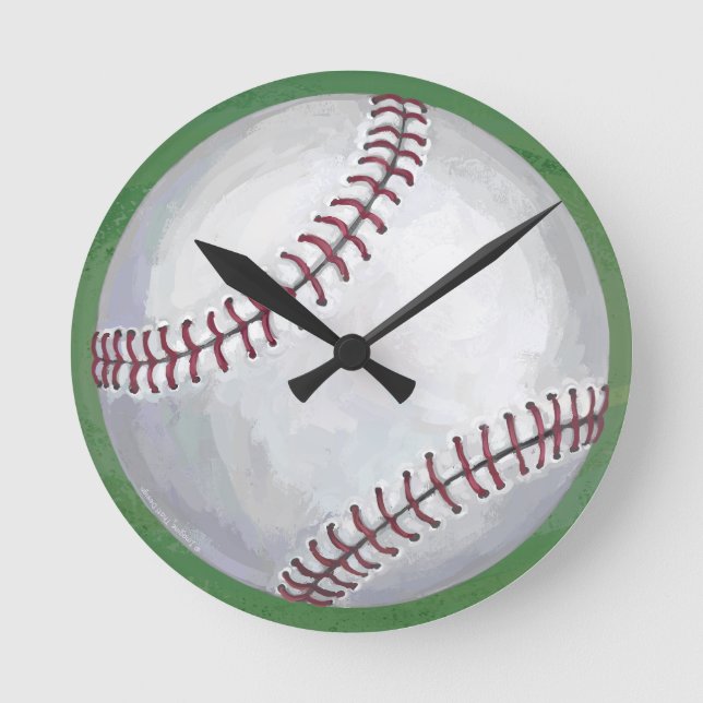 Baseball Round Clock (Front)