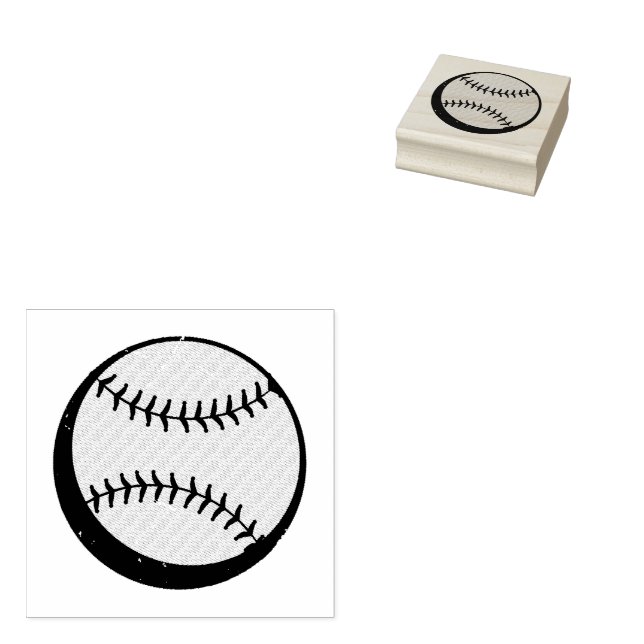 Baseball  Rubber Stamp (Stamped)