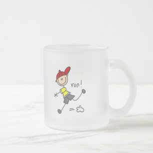 Baseball Run Tshirts and Gifts Frosted Glass Coffee Mug