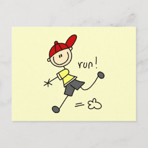 Baseball Run Tshirts and Gifts Postcard