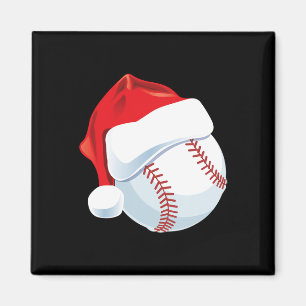 Baseball Santa Hat Men Boys Christmas Xmas Magnet