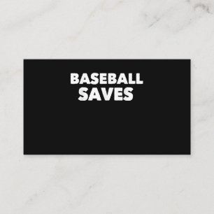 Baseball Saves Cool Softball USA Sports Player Business Card
