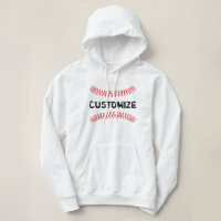 Baseball Seams Custom Baseball Team Name or Text