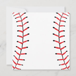 Baseball Seams Sports Style Baseball Theme Holiday Card