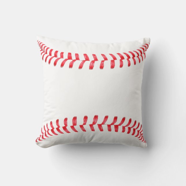 Baseball Seams Throw Pillow (Front)