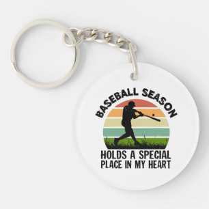 baseball season holds a special pçace in my heart key ring