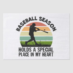 baseball season holds a special pçace in my heart tissue paper