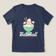 Baseball Season Ice Cream Sundae T-Shirt