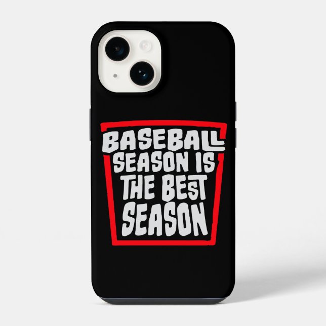Baseball Season Is The Best Season Fan Sport Game iPhone Case (Back)