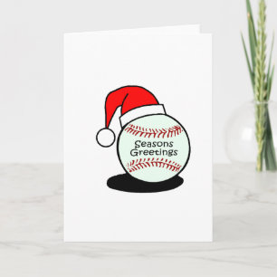 Baseball Seasons Greetings Holiday Card