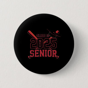 Baseball Senior 2025 Graduation Cl 6 Cm Round Badge