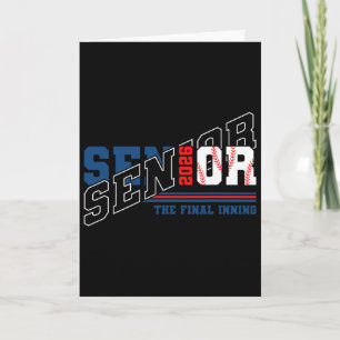 Baseball Senior Cl Of 2026 Senior 2026 Graduation Card