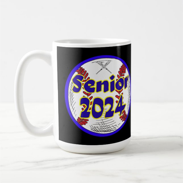 Baseball Senior Class of 2024 Coffee Mug (Left)