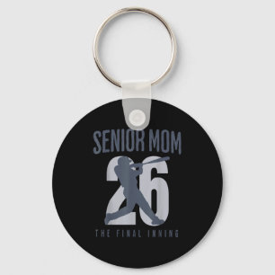 Baseball senior mum 2026 final inning mama class key ring