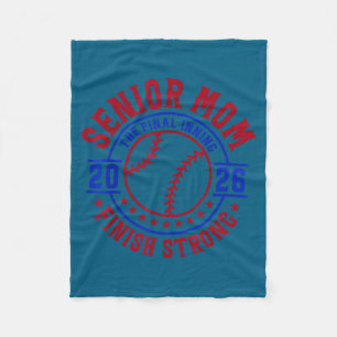 Baseball senior mum 2026 the final inning happy fleece blanket