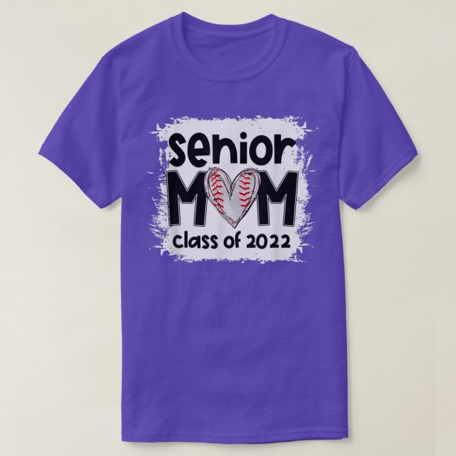 Baseball Senior Mum Class Of 2022 Baseball Mum Gra T-Shirt (Design Front)
