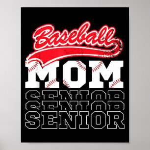 Baseball senior mum class of baseball mama mother' poster