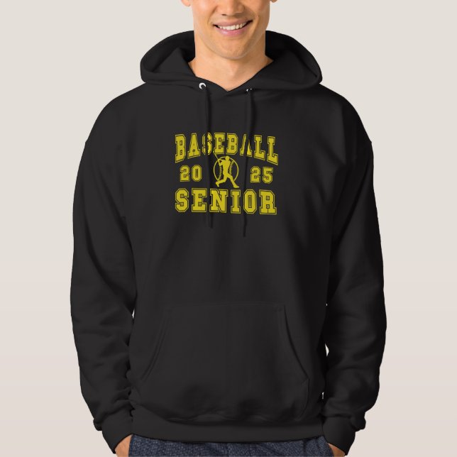 Baseball Senior Night Baseball Senior 2025 Graduat Hoodie (Front)