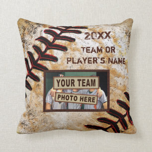 Baseball Senior Night Gifts, Your Photo and Text Cushion