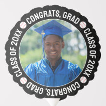 Baseball Seniors Graduation Congrats Custom Photo