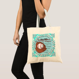 Baseball Serenity Prayer Tote Bag