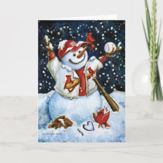 Baseball Series Christmas Card