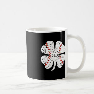 Baseball Shamrock St Patricks Day Pitcher Hitter B Coffee Mug