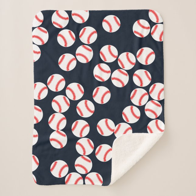 Baseball Sherpa Blanket (Front)