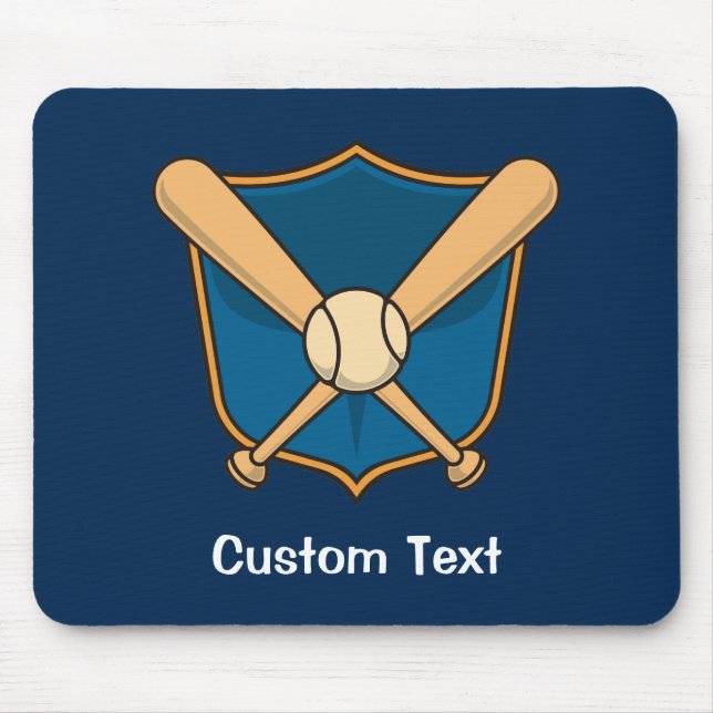 Baseball Shield Mouse Mat (Front)