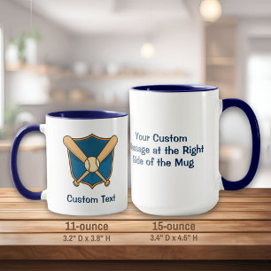 Baseball Shield Mug