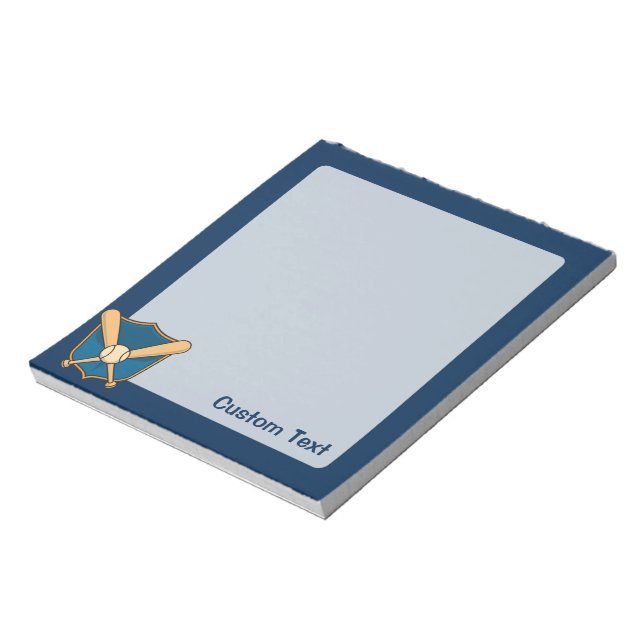 Baseball Shield Notepad (Rotated)