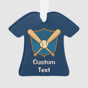 Baseball Shield Ornament