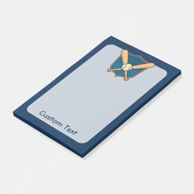 Baseball Shield Post-it Notes (Angled)