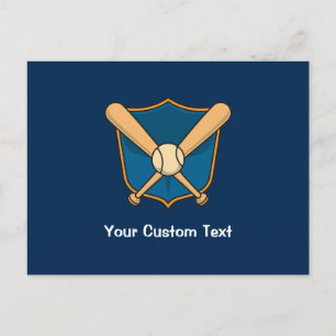 Baseball Shield Postcard