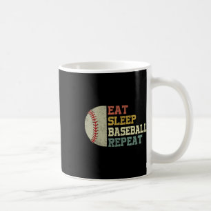 Baseball-shirt Eat Sleep Baseball Repeat Funny Men Coffee Mug