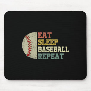 Baseball-shirt Eat Sleep Baseball Repeat Funny Men Mouse Mat