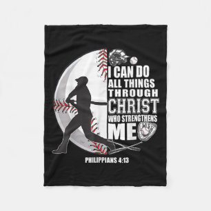 Baseball-shirt Kids Jesus Girl Christ Boy Bible Ve Fleece Blanket
