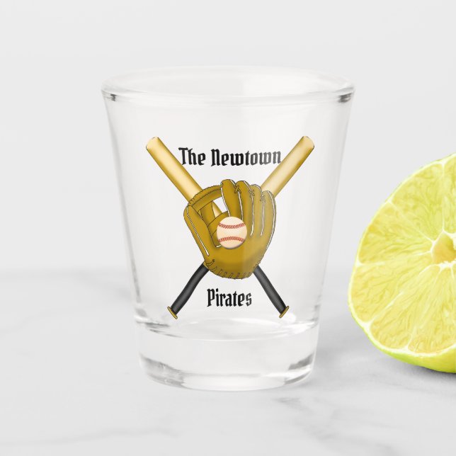 Baseball Shot Glass (Front)
