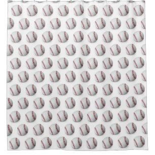 Baseball shower curtain