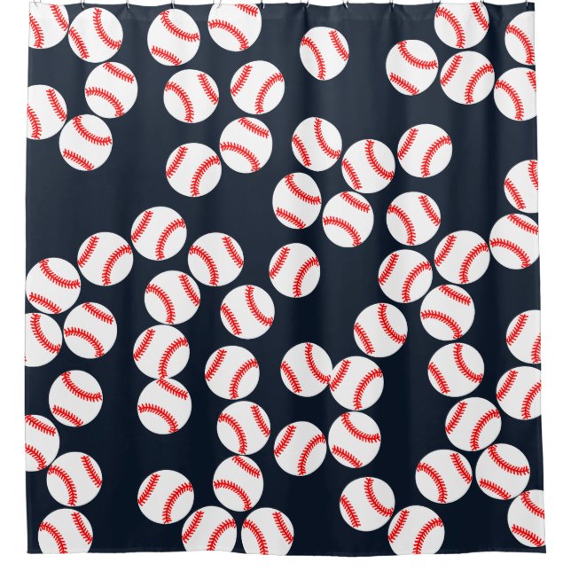 Baseball Shower Curtain (Front)