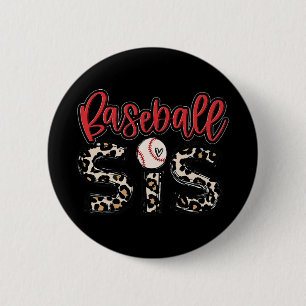 Baseball Sis Vintage Sport Lover Sister Mothers Da 6 Cm Round Badge