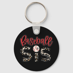 Baseball Sis Vintage Sport Lover Sister Mothers Da Key Ring