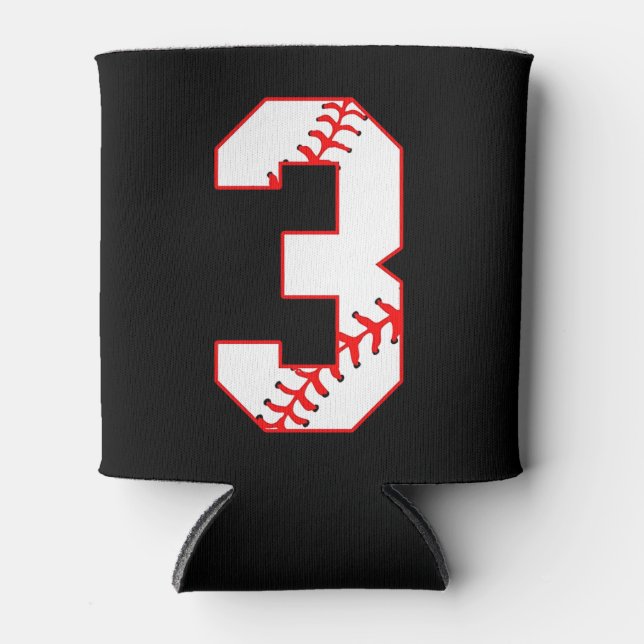 Baseball Sister I'm Just Here For Number Player 3 Can Cooler (Front)