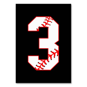 Baseball Sister I'm Just Here For Number Player 3 Table Number