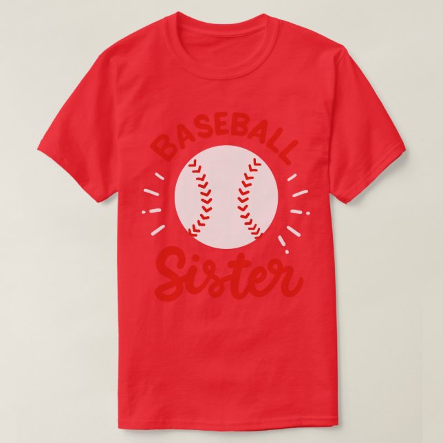 Baseball Sister T-Shirt (Design Front)