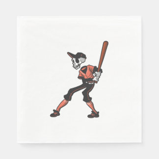 baseball skeleton design for baseball players napkin