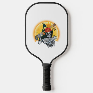 Baseball Skeleton Halloween Baseball Halloween Pickleball Paddle
