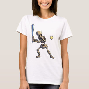 Baseball Skeleton Halloween T-Shirt