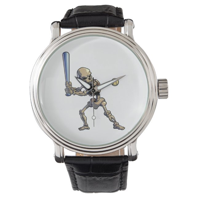 Baseball Skeleton Halloween Watch (Front)
